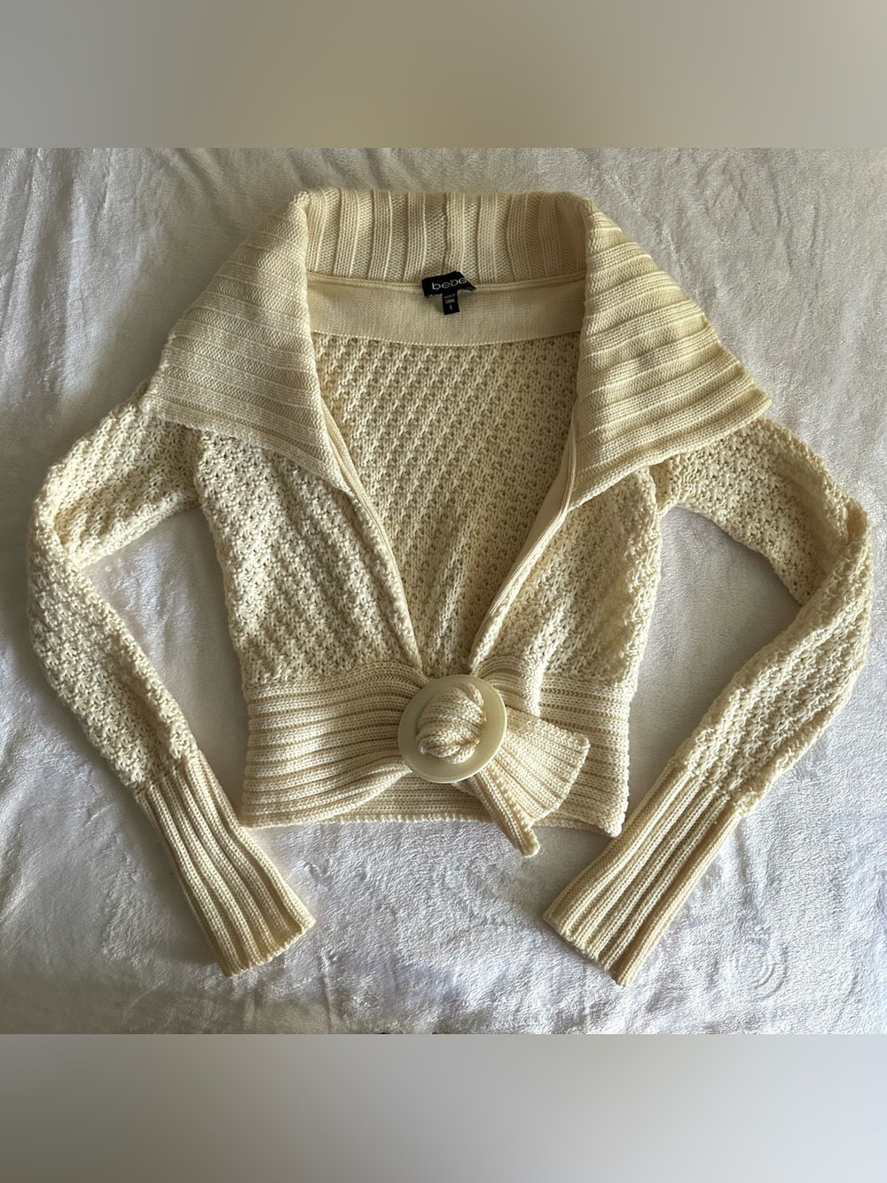 Vintage Bebe Knitted Cardigan Sweater